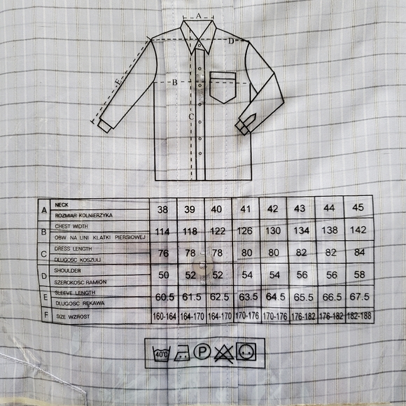 MAN'S LONG-SLEEVE CHECK SHIRT ( SIZE 17) - Picture 3 of 5